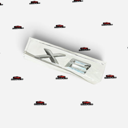 BMW X Series Rear Emblems | OEM Style Badge | Compatible with X1, X2, X3, X4, X5, X6 & X7