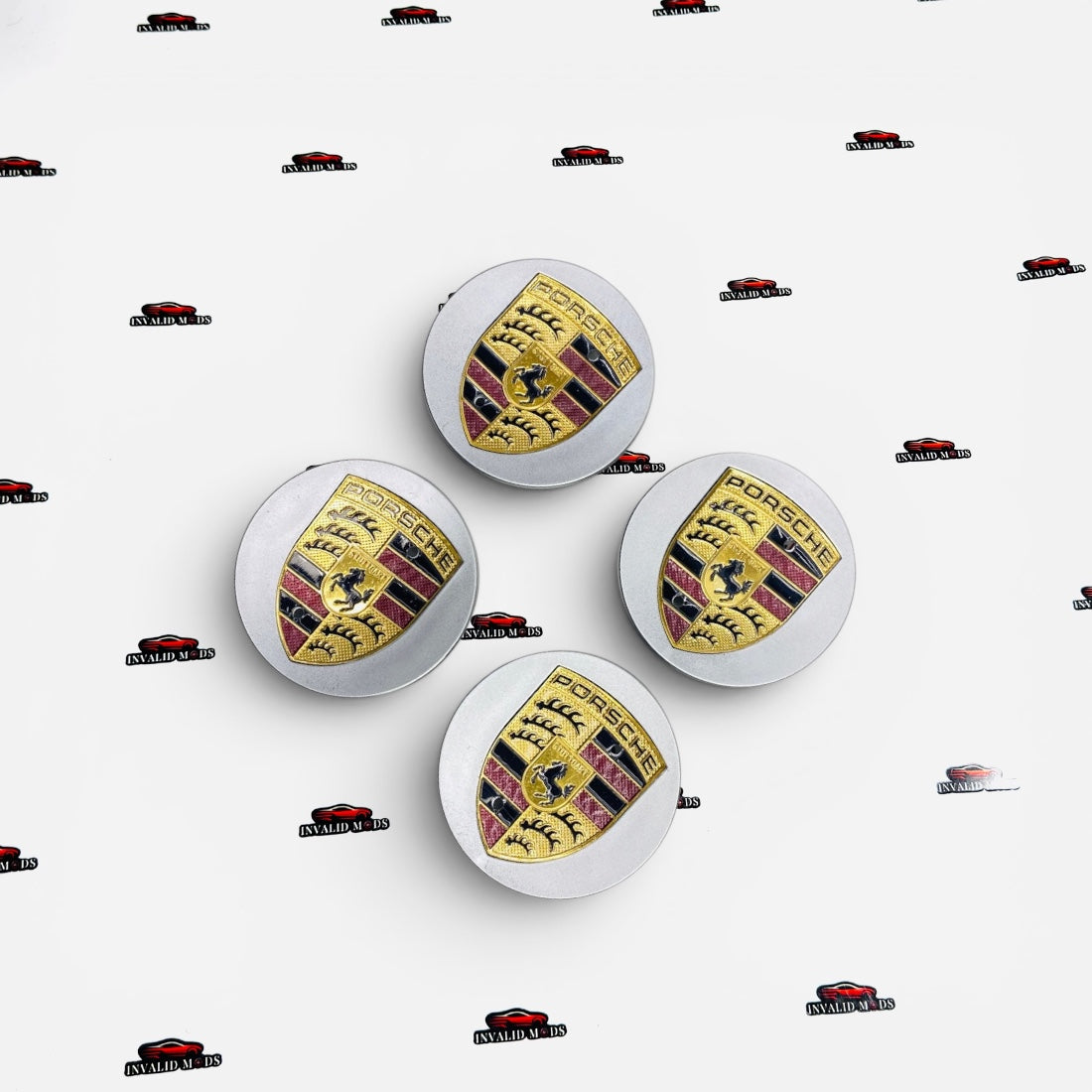 Porsche Wheel Center Caps | OEM-Style & Black Premium Set of 4