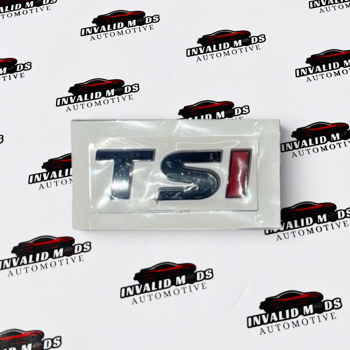 TSI Rear Emblem Sticker | OEM-Type Badge in Multiple Colour Options