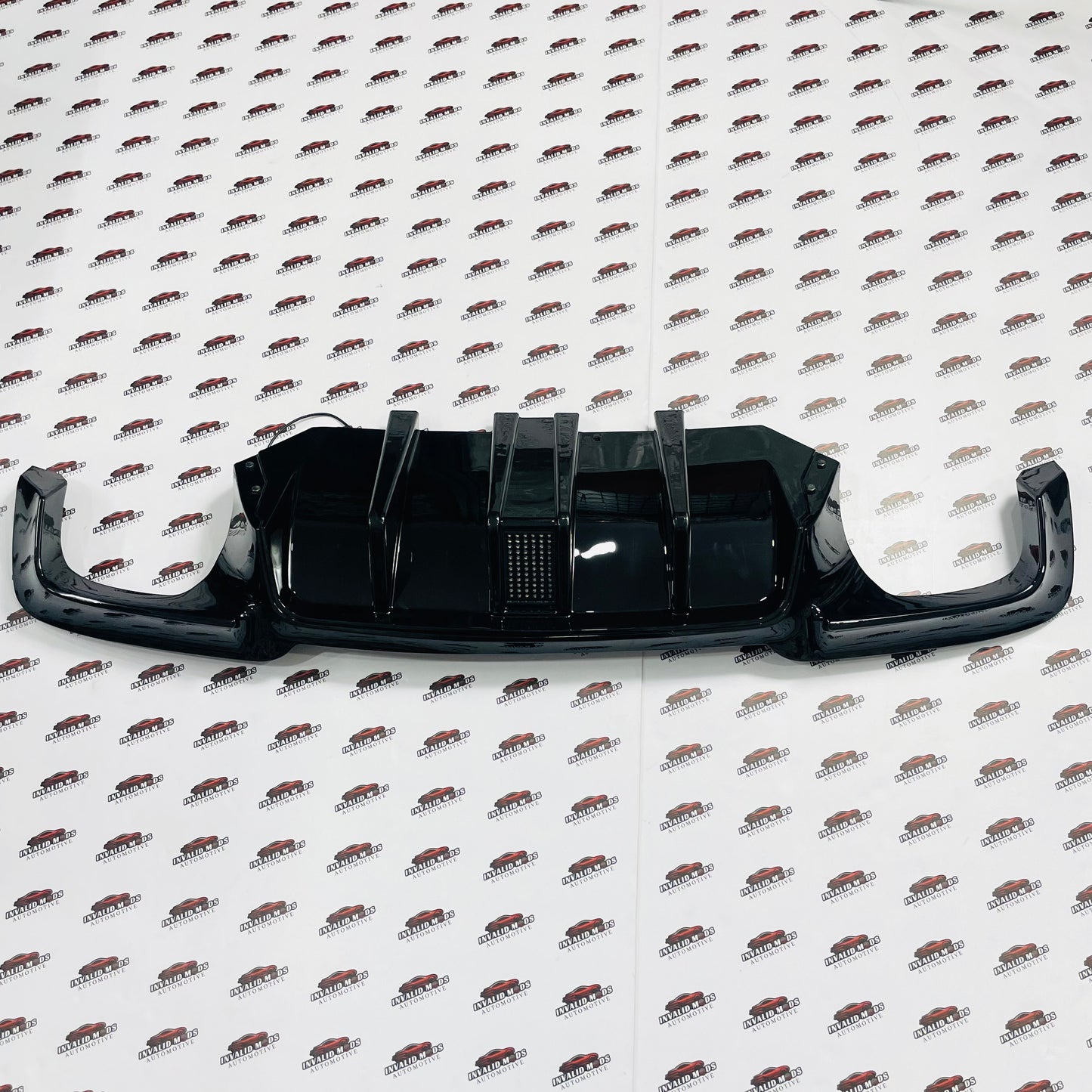 BMW F10 M5 Style Rear Diffuser with F1 LED Light | Sporty Rear Bumper Upgrade
