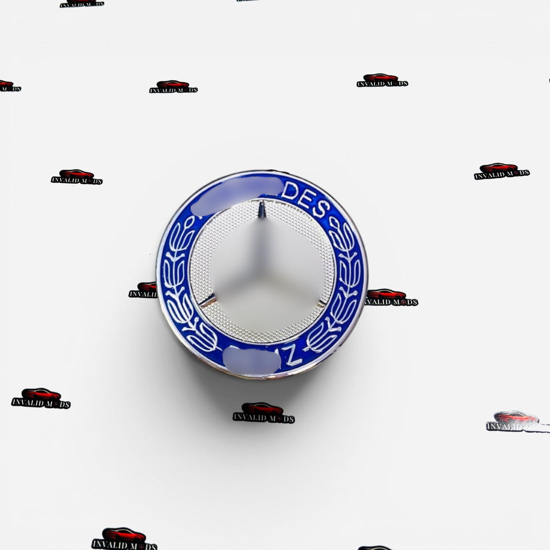 Mercedes-Benz Hood Emblem Badge | Blue & Black Bonnet Logo Aftermarket