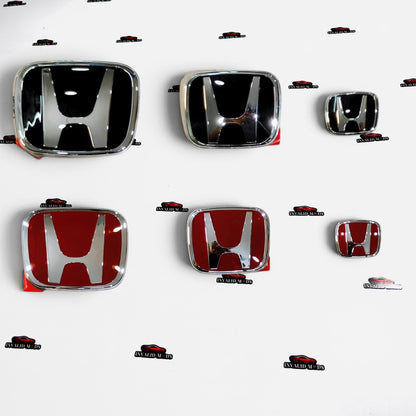 Honda JDM Type-R Red Emblem (Set of 3) | Honda H Replacement Logos