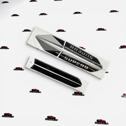 Fender Emblems Kit for VAG Cars | Premium Side Badges Set of 2