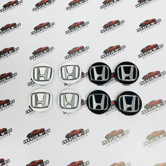Honda Wheel Center Caps Set of 4 | Outer Diameter (58mm)