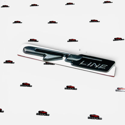 GT Line 3D Metal Sticker – Universal Car Emblem Badge
