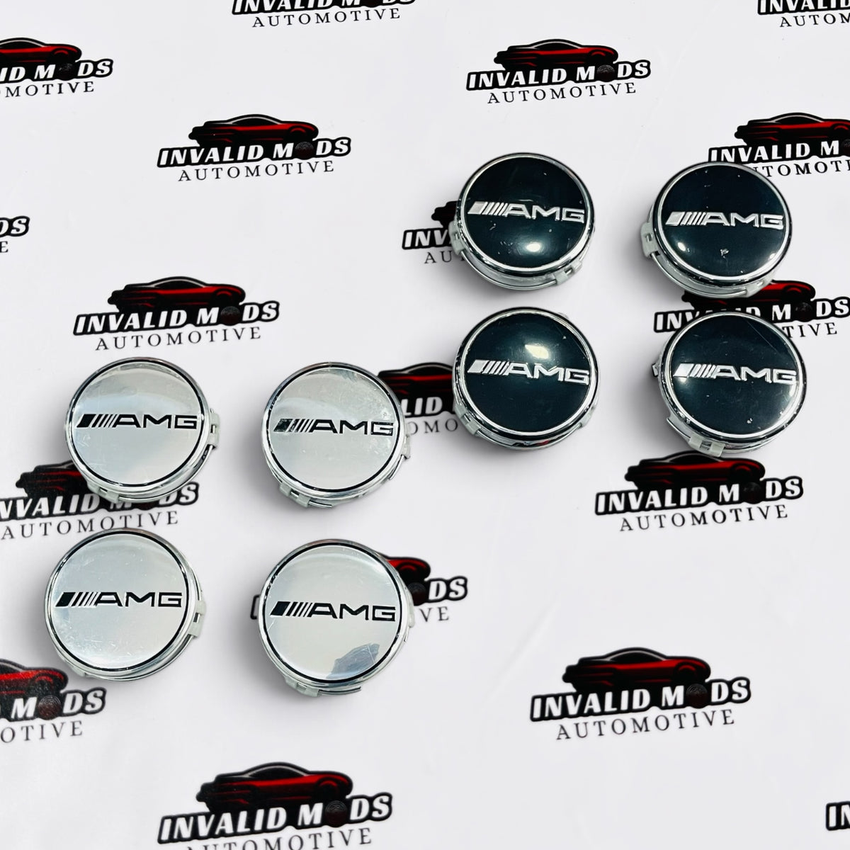 Mercedes-AMG Wheel Center Caps | Outer Diameter (75.8mm) | Set of 4