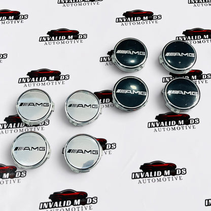 Mercedes-AMG Wheel Center Caps | Outer Diameter (75.8mm) | Set of 4