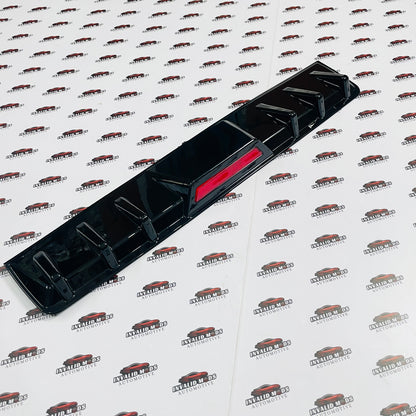 Universal 6-Fin Rear Diffuser with LED Light | ABS Sport Rear Bumper Kit