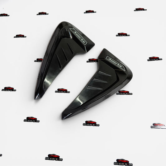 Universal Car Air Flow Decorative Side Vent Set of 2 | Sporty Exterior Styling Trim