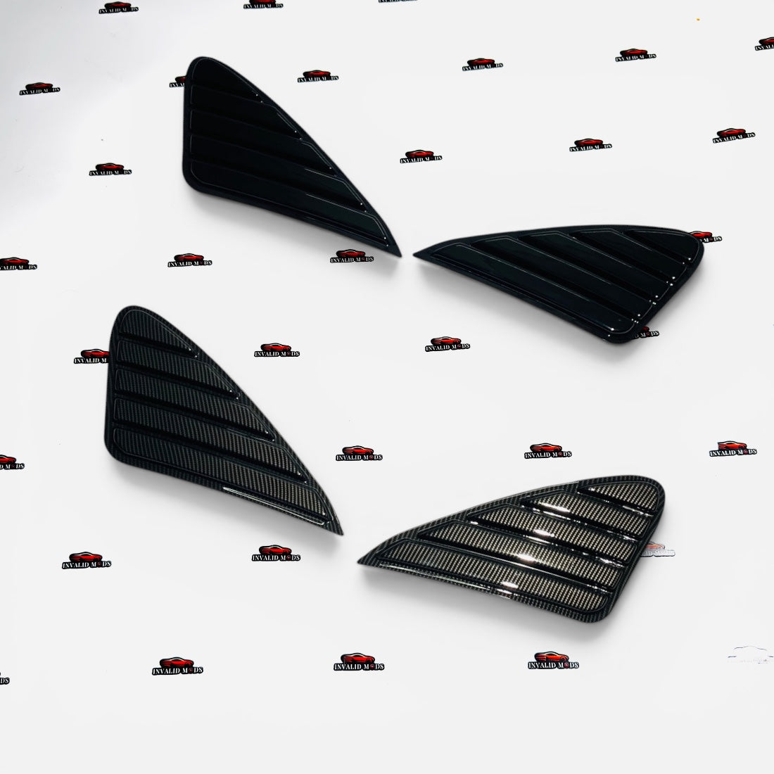 Suzuki Baleno & Toyota Glanza 2015-2021 Side Window Louvers | Gloss Black Rear Quarter Window Covers