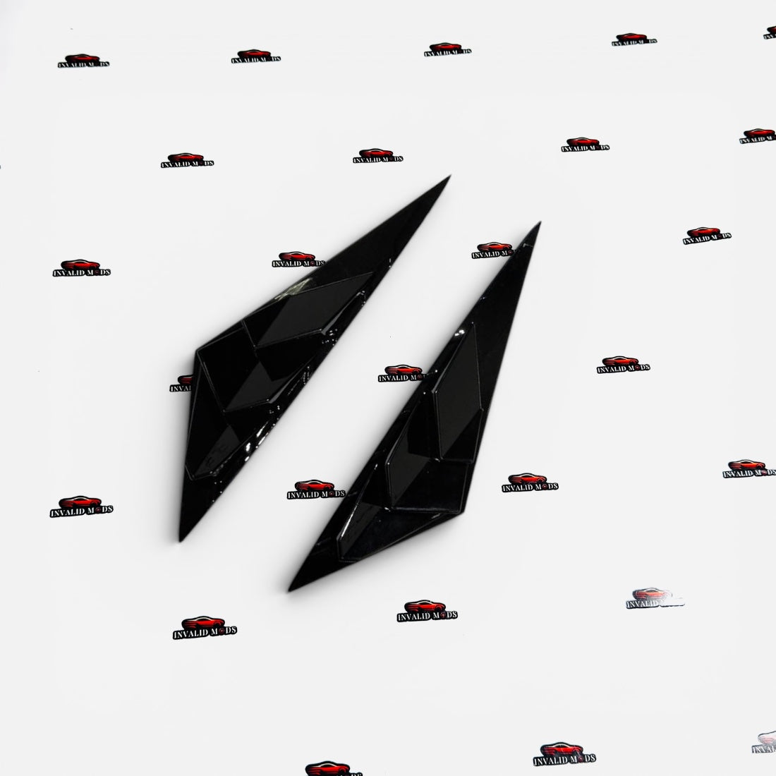 Hyundai Verna 2023+ Side Window Louvers | Gloss Black Rear Quarter Window Covers