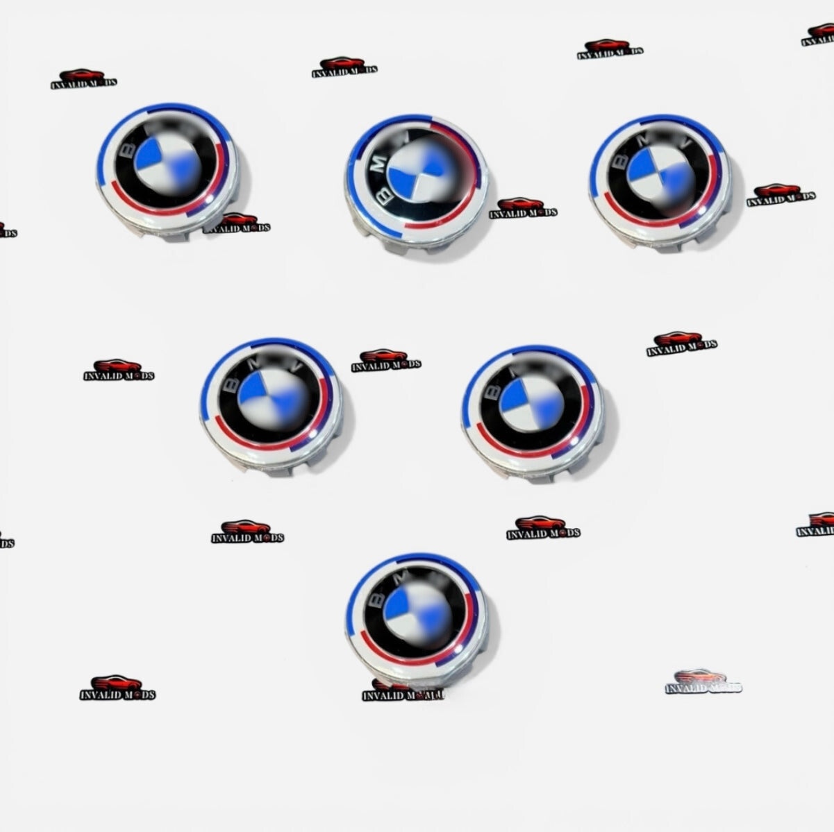 BMW 50th Anniversary Emblems | Set of 7 Replacement Logos