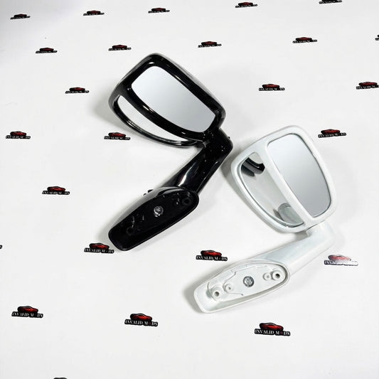 Toyota Fortuner Wide Angle Side Mirrors | Gloss Black & White (Old Models)