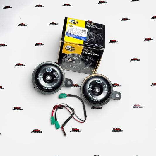 Hella S90 Disc Horn Set (2 Units) | Heavy-Duty Loud Strong Tone Horns for Cars