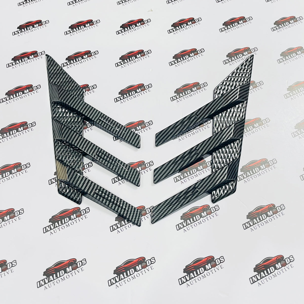 Universal Rear Windshield Spoiler Fins / Side Door Fins | Roof Window Air Splitters