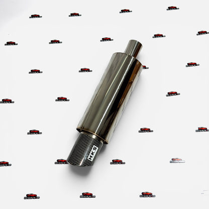 HKS JASMA Free Flow Exhaust Muffler | Glossy Carbon Tip