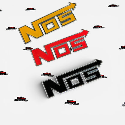 NOS Car Stickers | Sporty Racing Decals for All Cars | Multi-Color Options