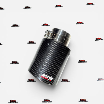 Borla Carbon Fiber Exhaust Tip | Universal 64mm Inlet Stainless Steel Exhaust Tip