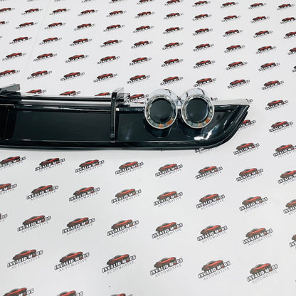 Tata Altroz Rear Bumper Diffuser with Dummy Exhaust Tips | Glossy Black ABS Rear Diffuser
