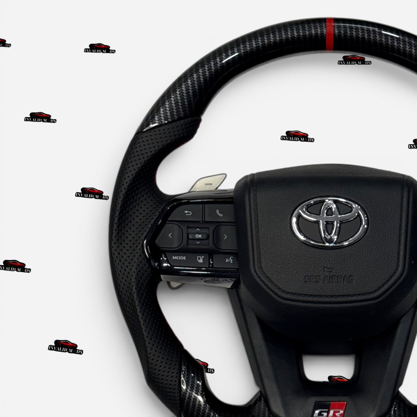 Carbon Fiber Steering Wheel for Toyota Fortuner, Crysta, Hilux, Innova | Premium Aftermarket Upgrade