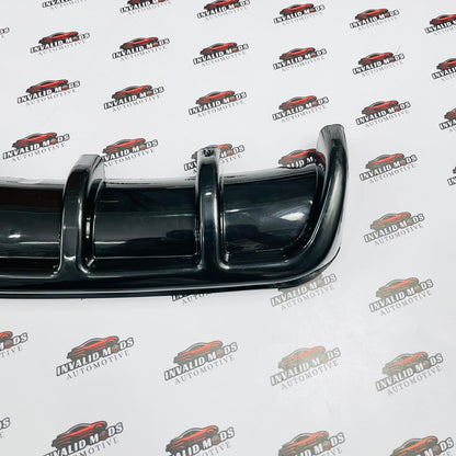 Universal 6 Fin Rear Diffuser | Gloss Black ABS Car Bumper Diffuser