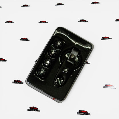 Car Tyre Air Valve Caps Set of 4 with Keychain | Brand Logo Design