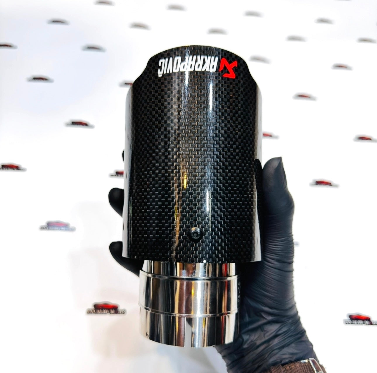 Akrapovic Single Gloss Carbon Fiber Exhaust Tip – High-Performance Car Upgrade