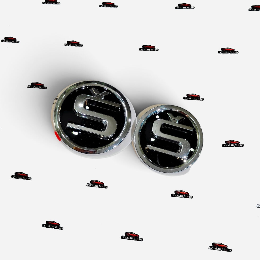 Skoda Logo Emblem Set | Front & Rear Custom Design | Premium Replacement Car Badges