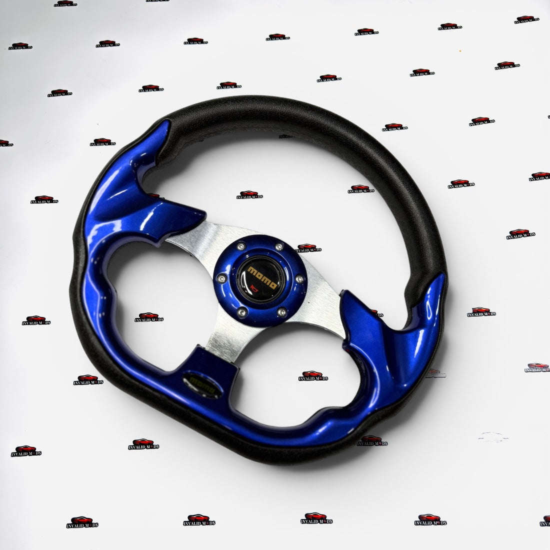 MOMO D-Shaped Racing Steering Wheel 12-Inch – Universal Performance Steering Wheel