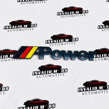 M Power Style Rear Emblem | OEM-Style Performance Badge Upgrade
