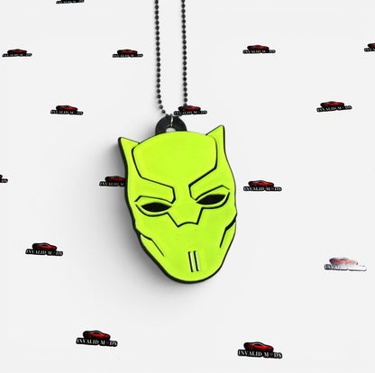 "Fluorescent Green Car Mirror Hanging – Stylish Interior Car Accessory for Modern Vehicles"