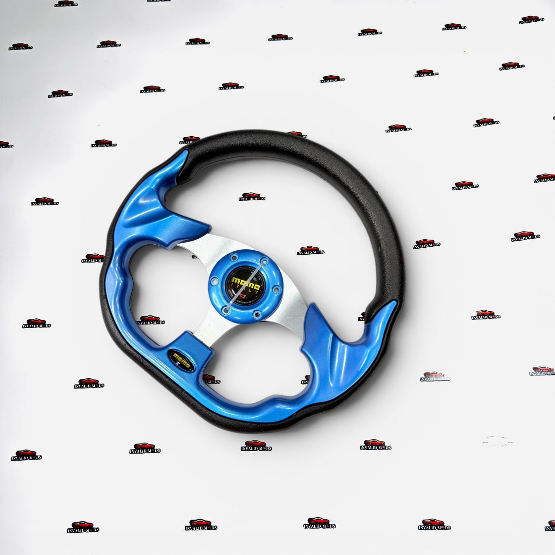 MOMO D-Shaped Racing Steering Wheel 12-Inch – Universal Performance Steering Wheel