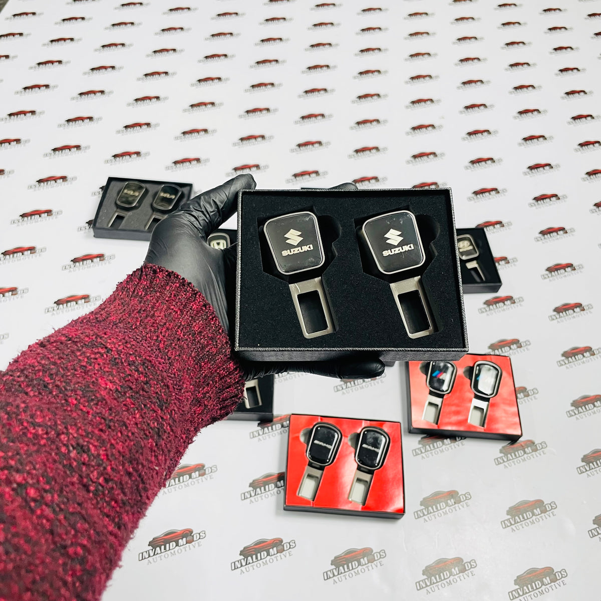 Seat Belt Buckle Clips (Pair) | Fits BMW,Mercedes,Audi,Toyota,Honda,Suzuki,Hyundai & kia