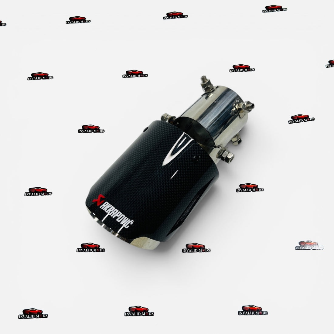 Akrapovic Angle-Adjustable Gloss Carbon Big Single Exhaust Tip,