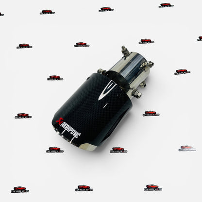 Akrapovic Angle-Adjustable Gloss Carbon Big Single Exhaust Tip,