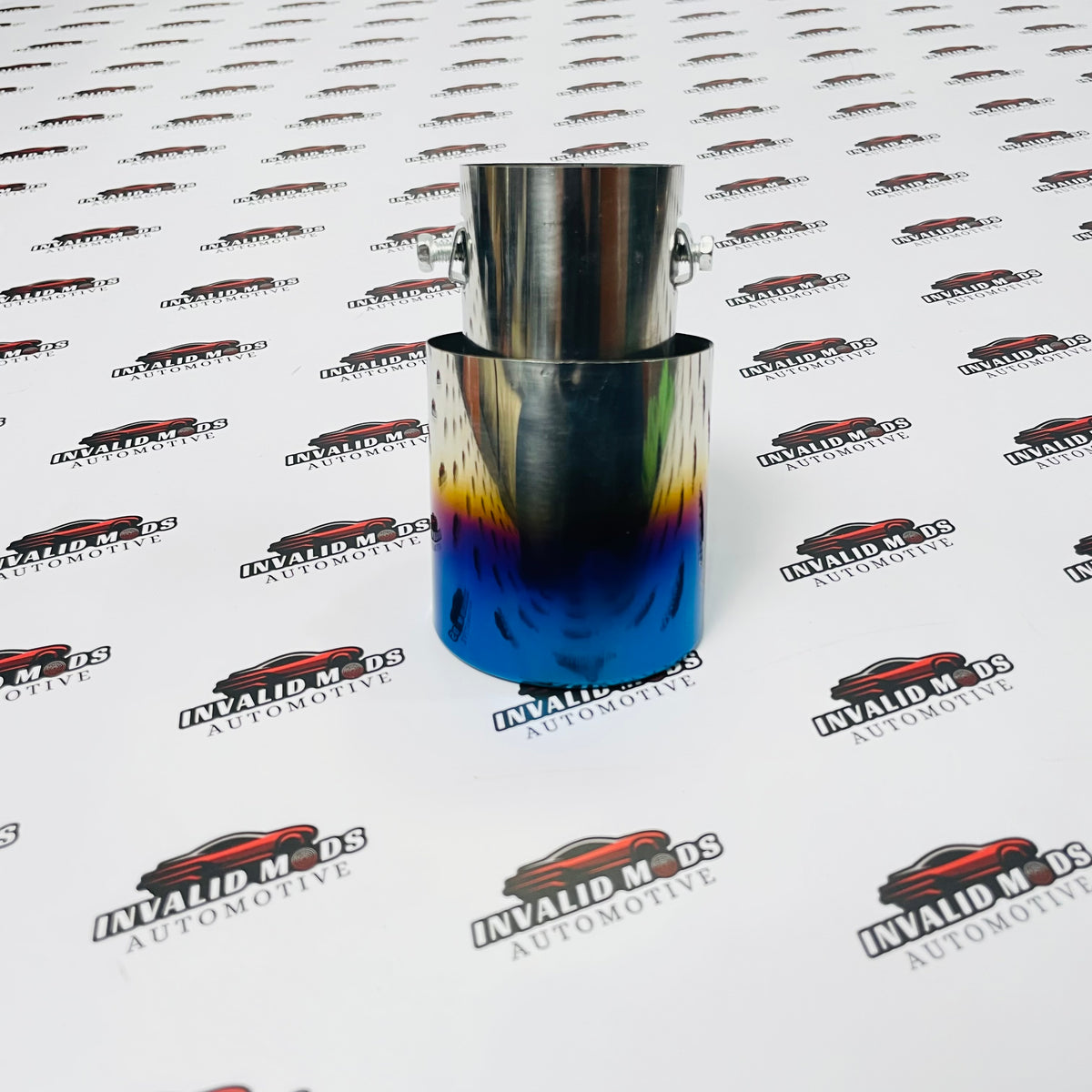 HKS Single Exhaust Tip | Universal Stainless Steel Performance Exhaust Tip | Burnt, Neo Chrome & Rainbow Finish