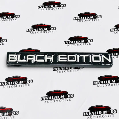 Black Edition Metal Emblem Badges | Universal Aftermarket Car Sticker