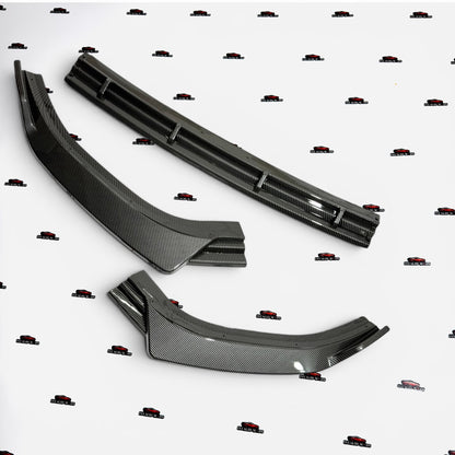 Volkswagen Virtus 3-Piece Front Splitter Kit | Premium Carbon Finish Front Lip Product Description