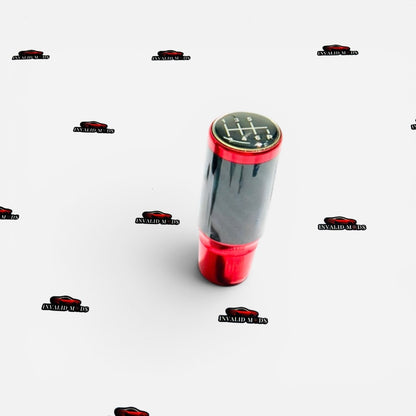 Racing Gear Knob | Carbon Fiber Finish | Sleek Aluminium Design | Blue