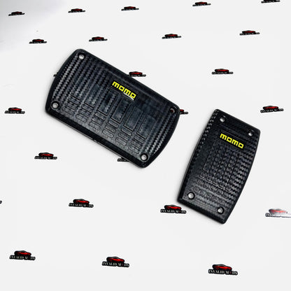MOMO Pedal Kit for Automatic Cars | Premium ABS Carbon Fiber Finish