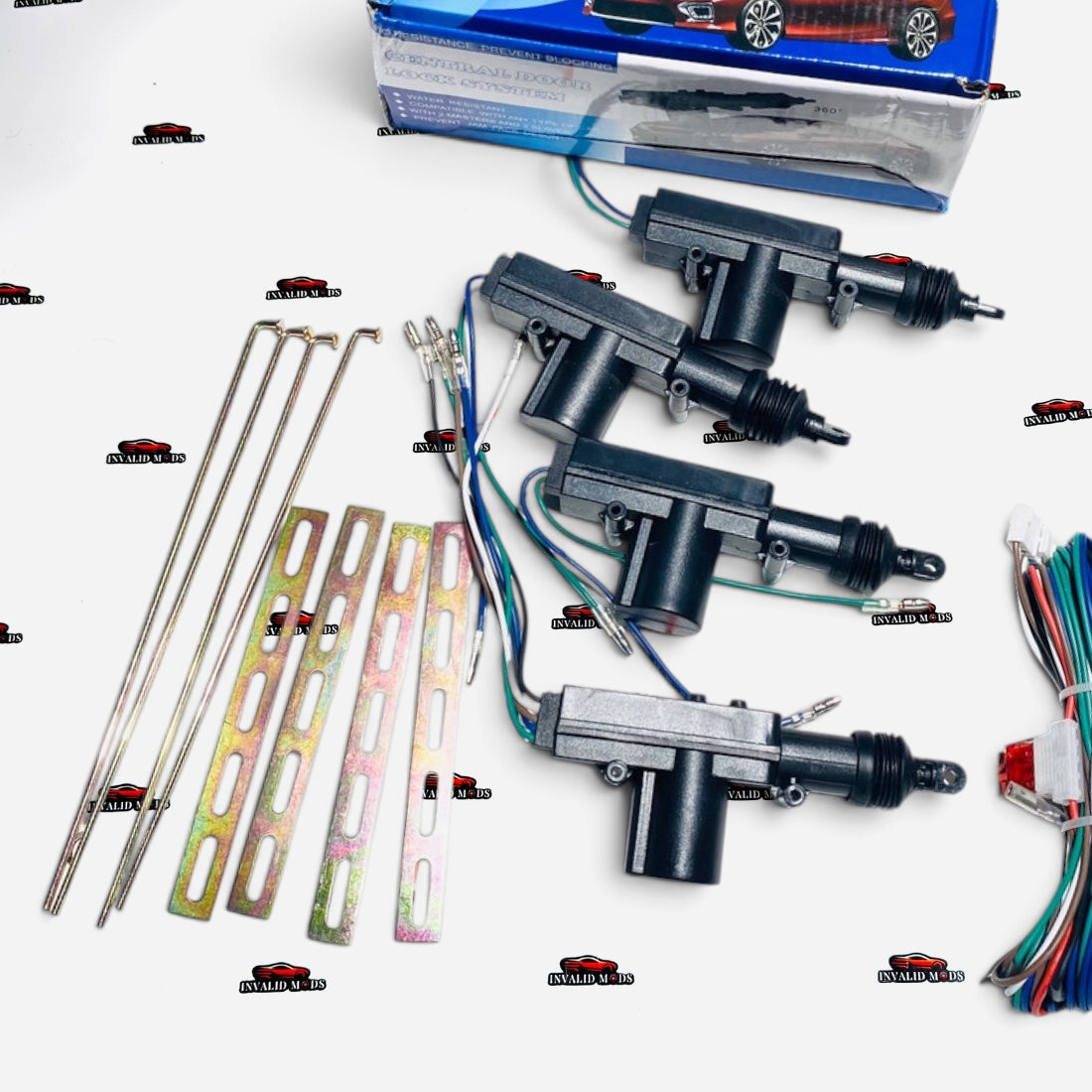 Universal Central Door Lock System | 4-Door Power Lock Conversion Kit for Cars