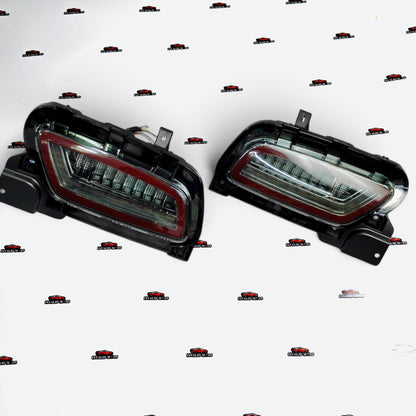 Smoke Finish LED Rear Reflectors for Maruti Grand Vitara & Toyota Hyryder | LED Bumper Reflector Light Set