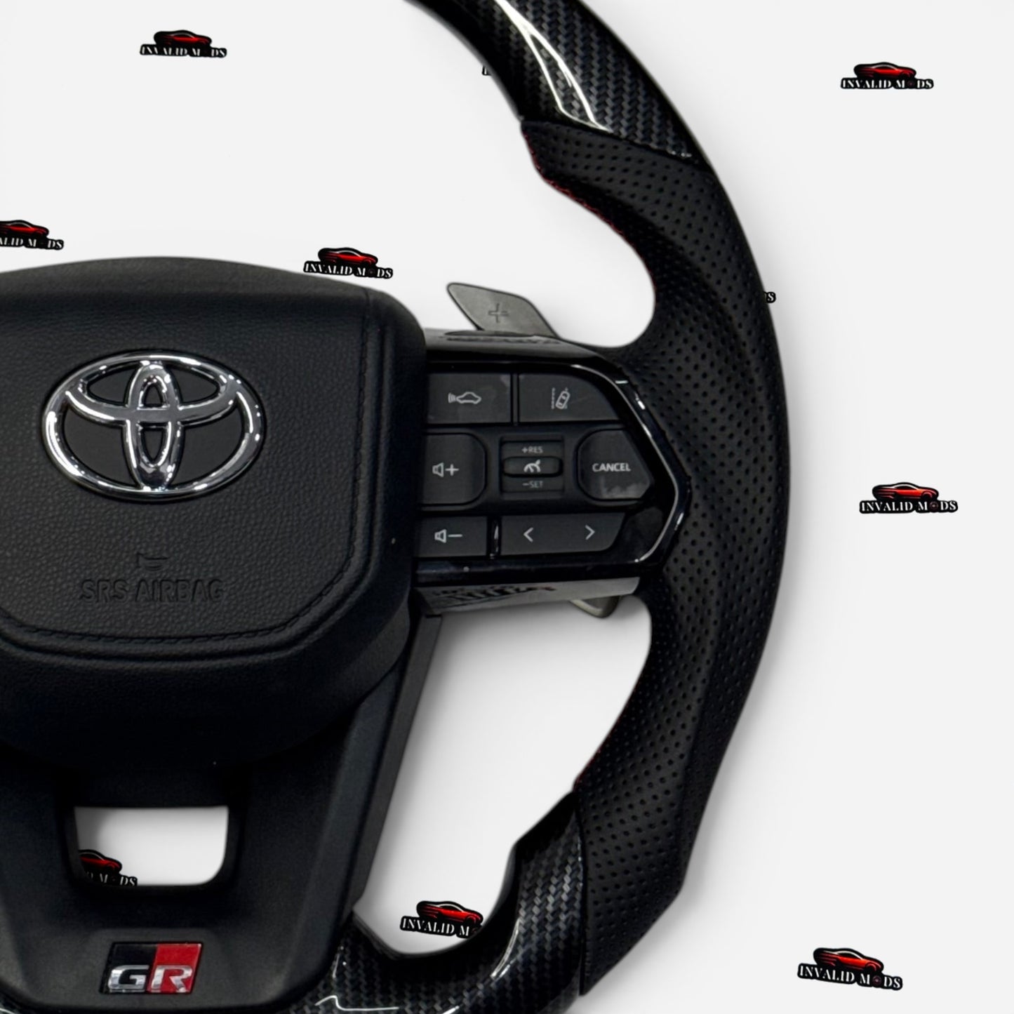 Carbon Fiber Steering Wheel for Toyota Fortuner, Crysta, Hilux, Innova | Premium Aftermarket Upgrade