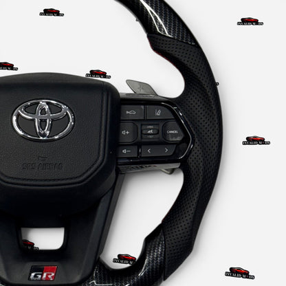 Carbon Fiber Steering Wheel for Toyota Fortuner, Crysta, Hilux, Innova | Premium Aftermarket Upgrade