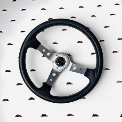 MOMO Deep Dish 14-Inch Steering Wheel – Universal Racing Style