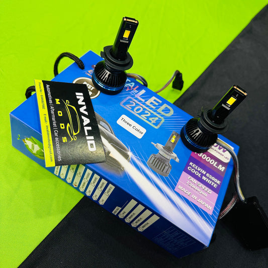 Crystal Eye Tri Color LED Headlight Bulbs (130 W)