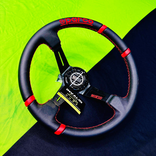 Sparco 14 Inch Carbon Edition Universal Steering Wheel
