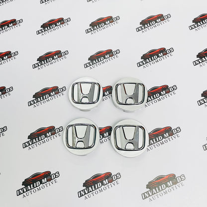 Honda Wheel Center Caps Set of 4 | Outer Diameter (58mm)