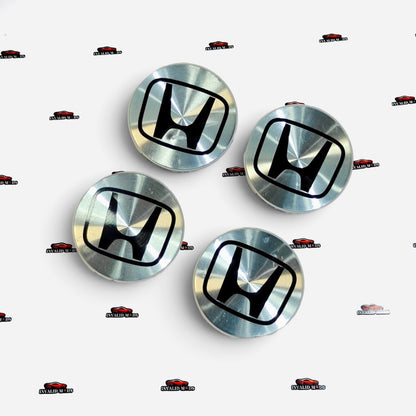 Honda 69mm Wheel Center Caps Set of 4 | Premium Replacement Alloy Wheel Hub Caps