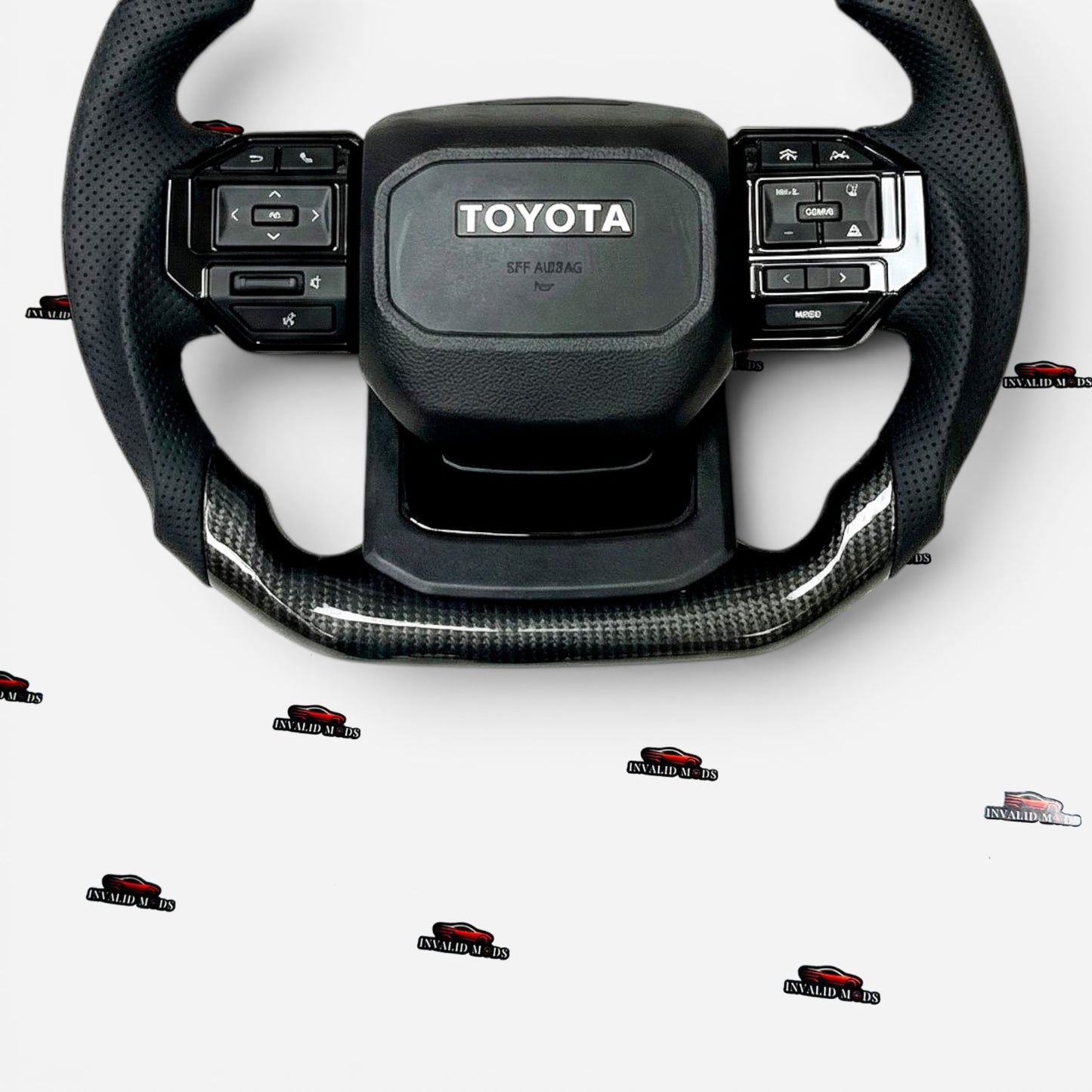Toyota Land Cruiser Prado LC250 Carbon Fiber Steering Wheel | Premium Interior Upgrade